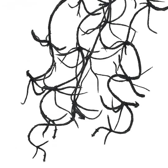 10" Black Hanging Spanish Moss Pick by Ashland®